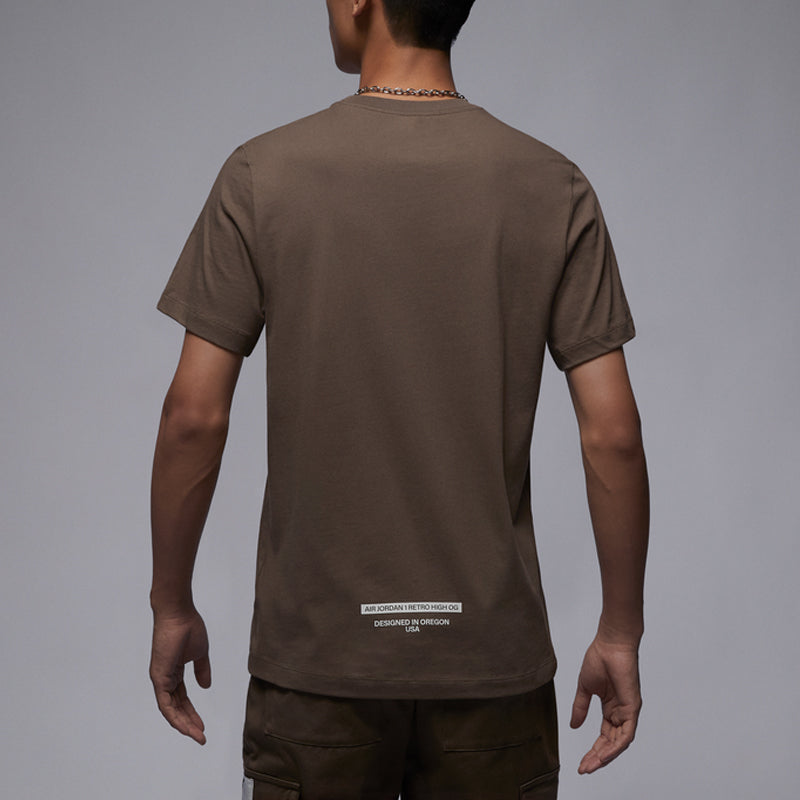 Air Jordan MOCHA Logo T-Shirt 'Brown' FQ6991-274