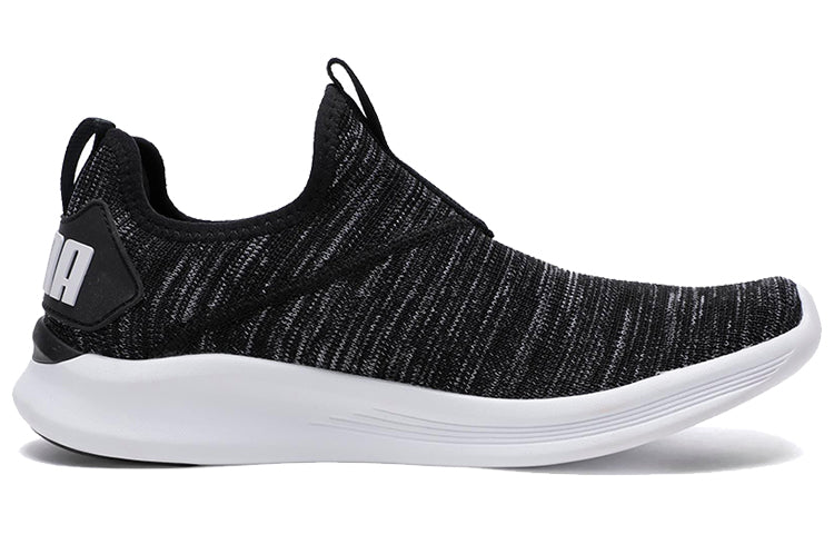 (WMNS) PUMA Ignite Flash Slip Low Running Shoes Black/Grey/White 192271-06