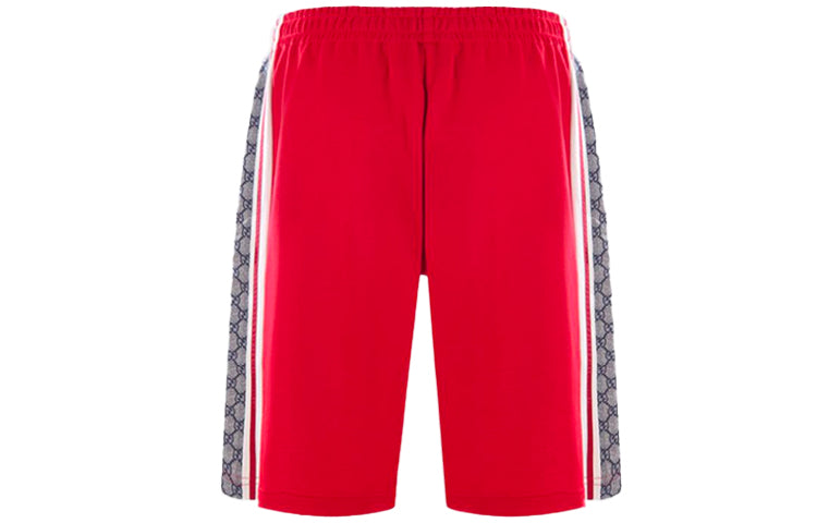 Men's Gucci Side Logo Knit Shorts Red 553921-XJAC0-6116