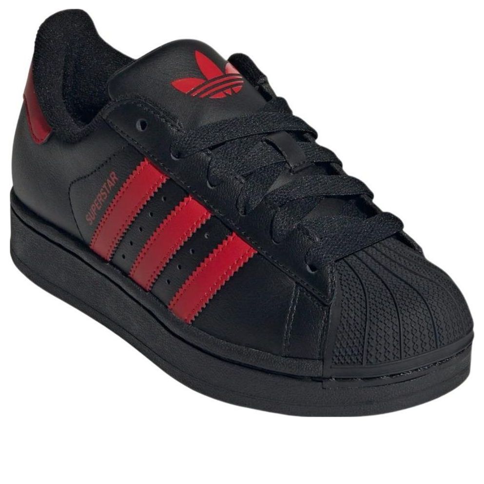 (GS) adidas Superstar II 'Core Black Better Scarlet' JH7902