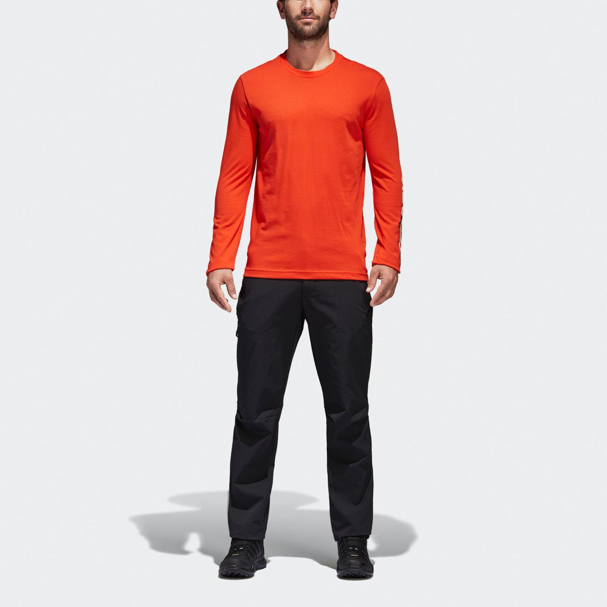 adidas Terrex Allseason Pants Outdoor mountaineering Solid Color Woven Sports Pants Black BS2459