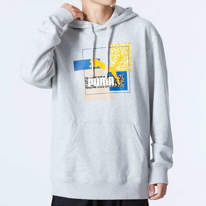 PUMA Brand Love TR Logo Hoodie 'Grey' 537851-04