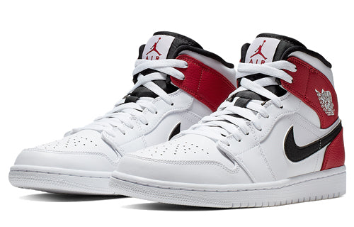 Air Jordan 1 Mid 'White Chicago' 554724-116