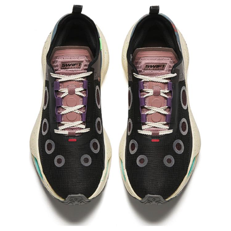 ANTA Champion Collection Running Sneakers 'Black Grey Pink' 112416609A-2