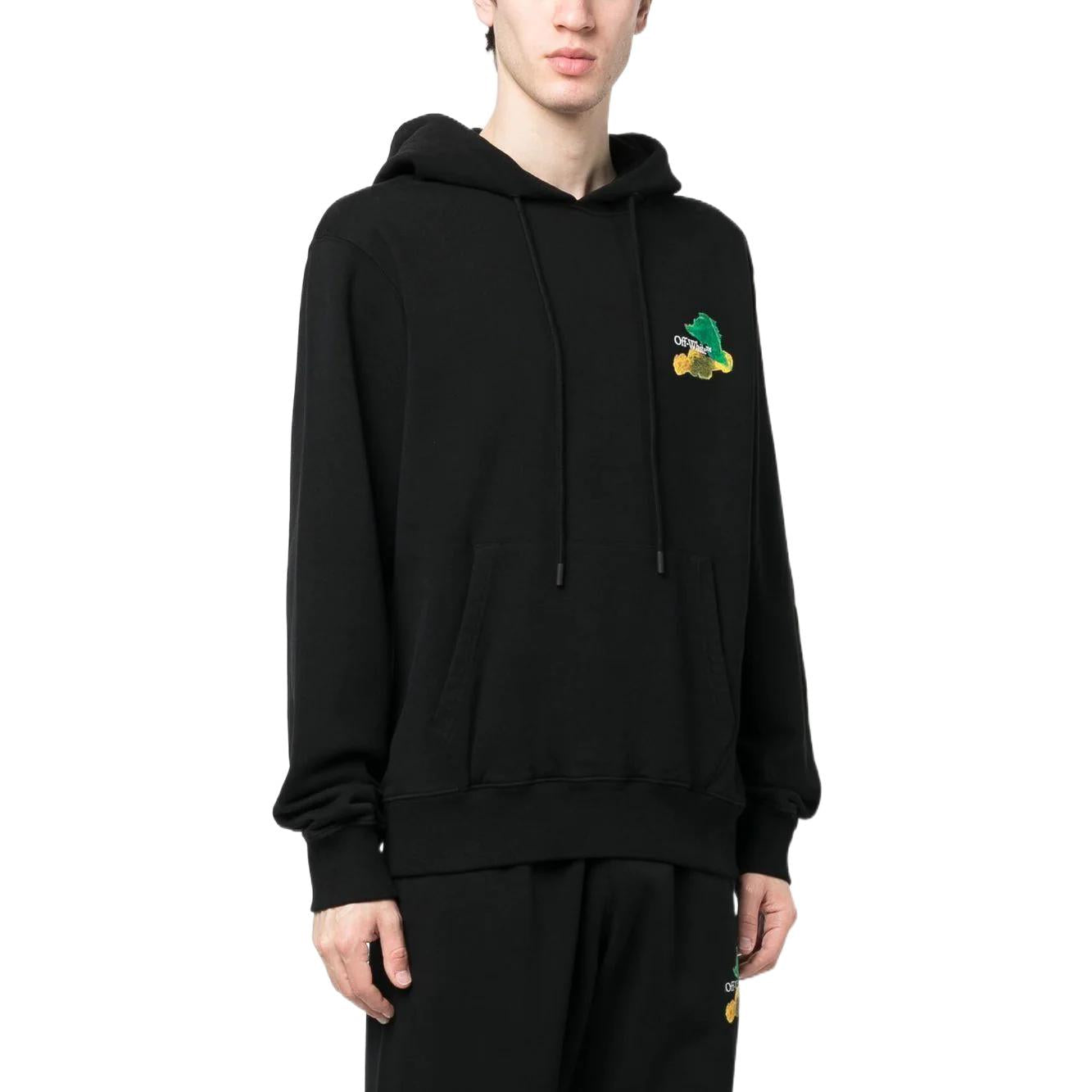 Off-White Brush Arrows Slim Skate Hoodie 'Black Multi-Color' OMBB097S23FLE0041084