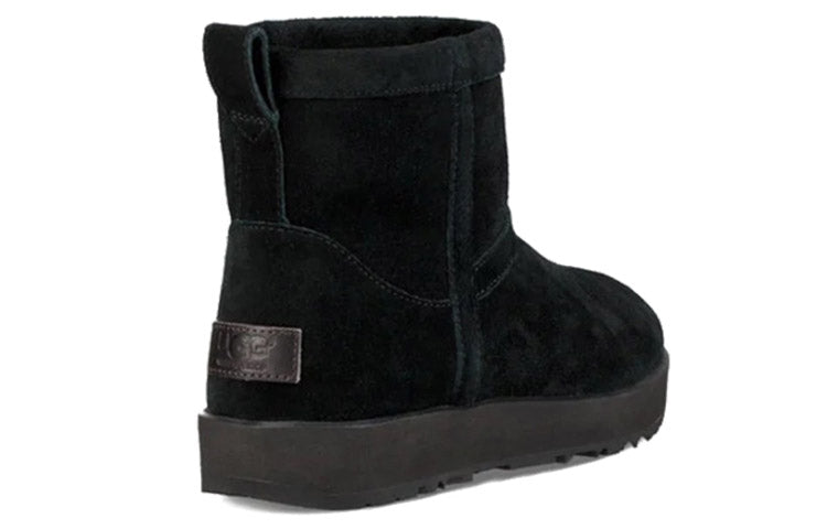 (WMNS) UGG Classic Mini Waterproof Fleece Lined Black 1019643-BLK