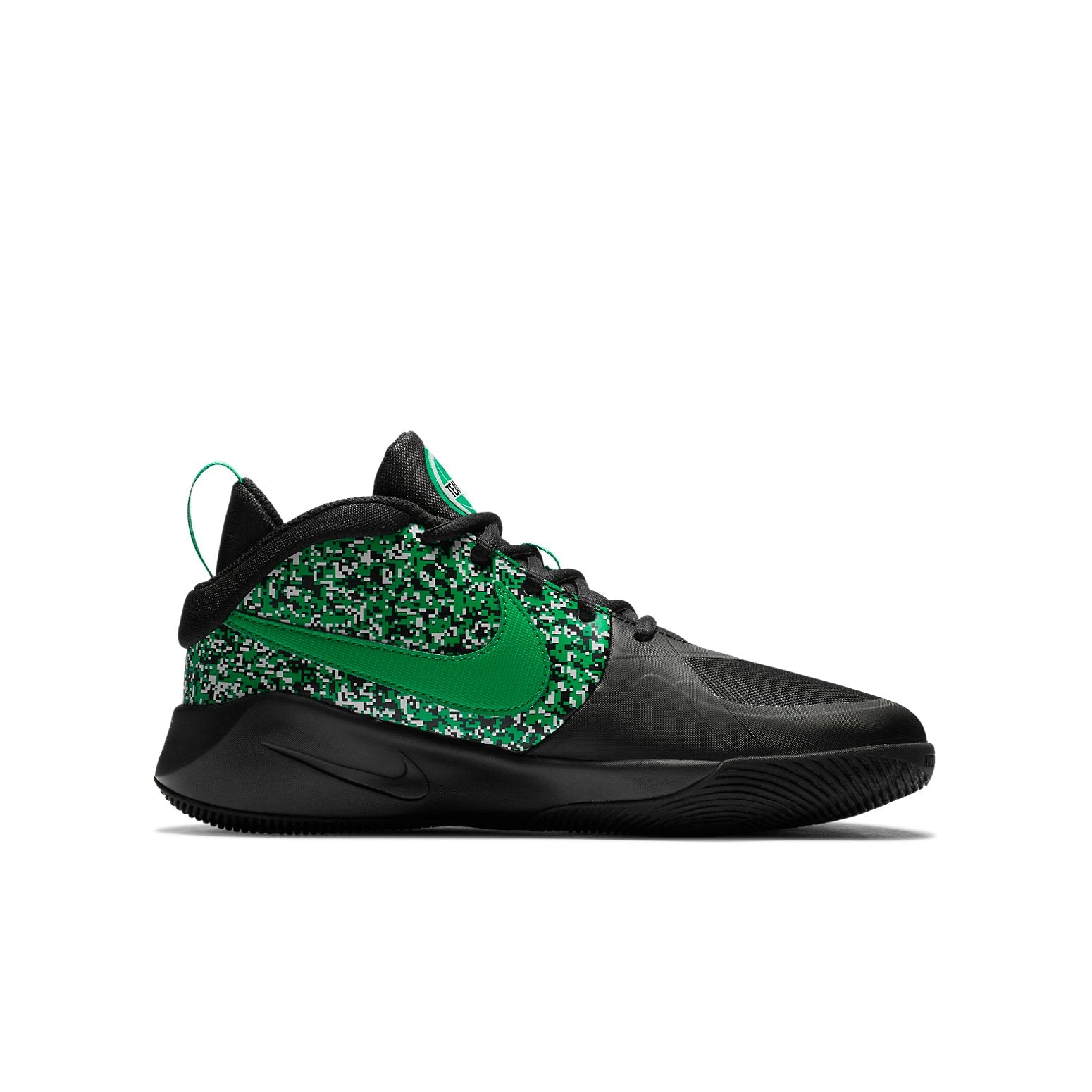 (GS) Nike Team Hustle D9 'Digital Pixel - Black Lucky Green' DC1992-001