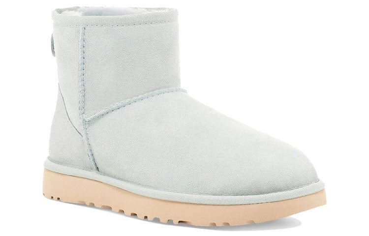(WMNS) UGG Classic Mini II Boot High Top Fleece Lined Gray 1016222-SYG