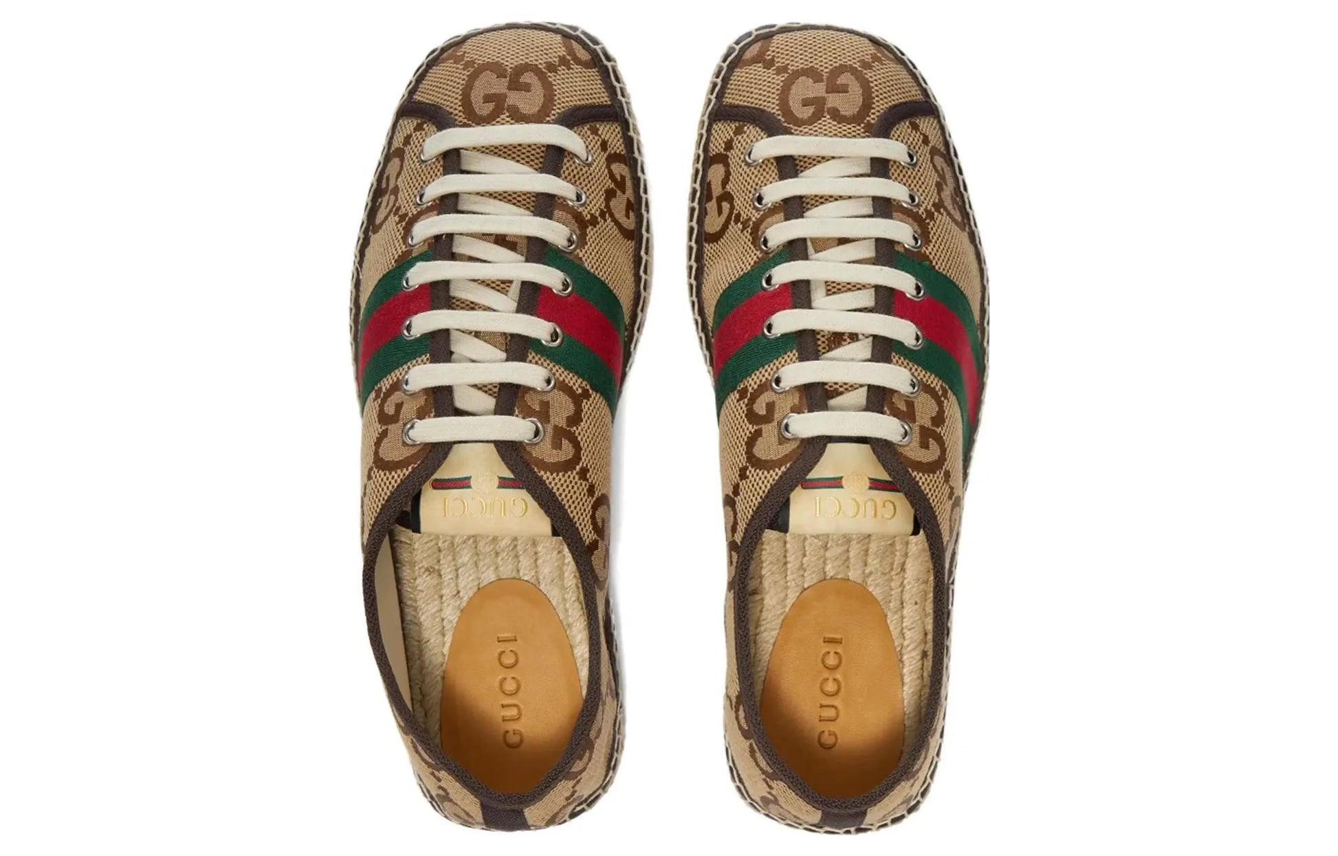 Gucci Maxi GG Espadrilles 'Camel Ebony' 675170-UKOC0-2596