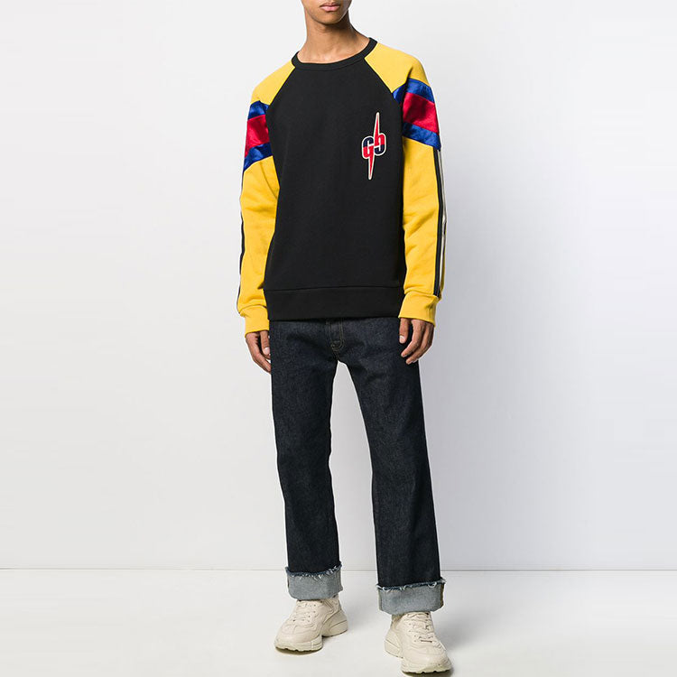Gucci MENS Multicolor Double G Casual Long Sleeve Sweater Multicolor 573322-XJA6W-1074
