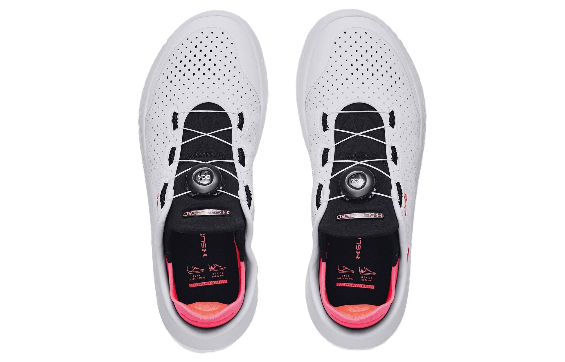 UA SlipSpeed Training Shoes 'White Pink' 3027049-104