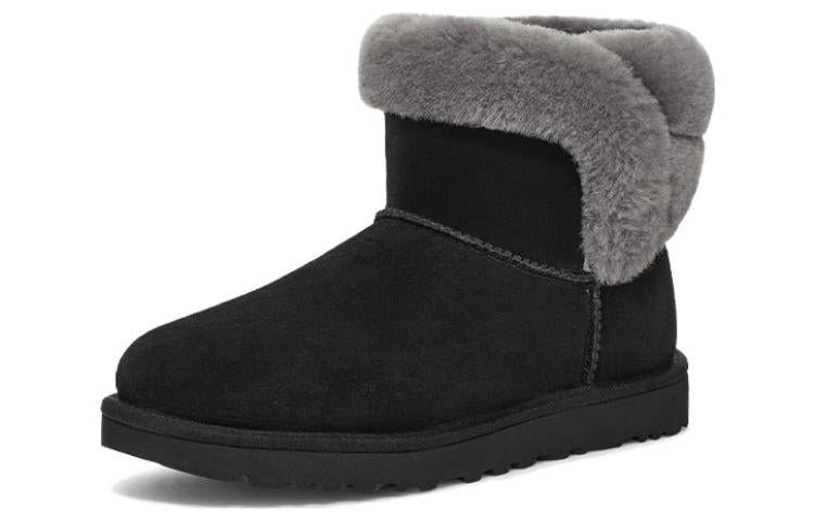 (WMNS) UGG Saniya Mini Suede Classic Boot 'Black' 1153512-BLK