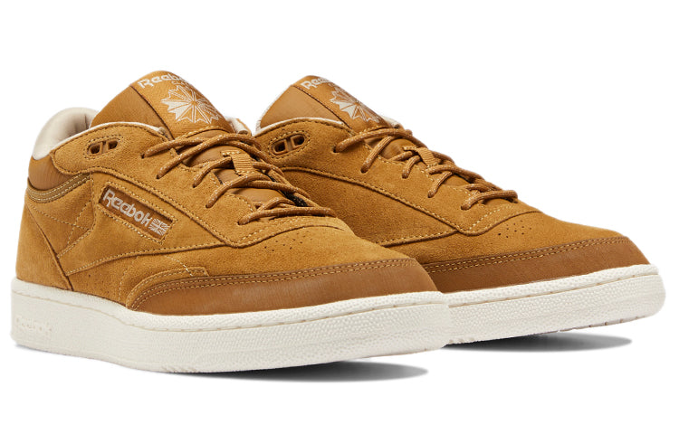 Reebok Club C Mid II Minimalistic Cozy Retro Casual Skate Shoes Unisex Yellow H69125