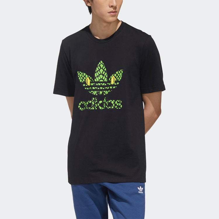 Men's adidas originals logo Short Sleeve Black T-Shirt GP7196
