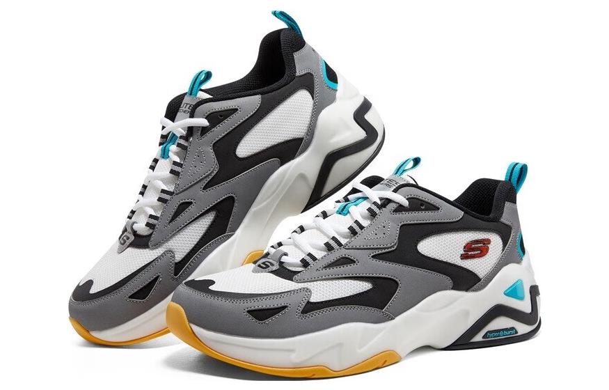 Skechers D'Lites Hyper Burst 'Grey White Multi' 894253-BKSR