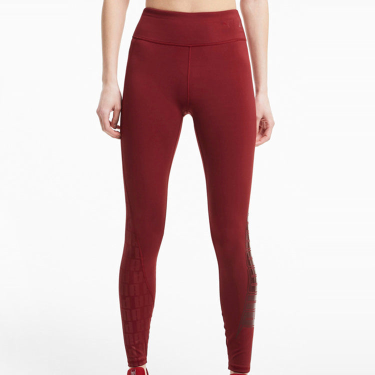 (WMNS) PUMA x First Mile High Waisted Training Leggings 'Red' 519569-03