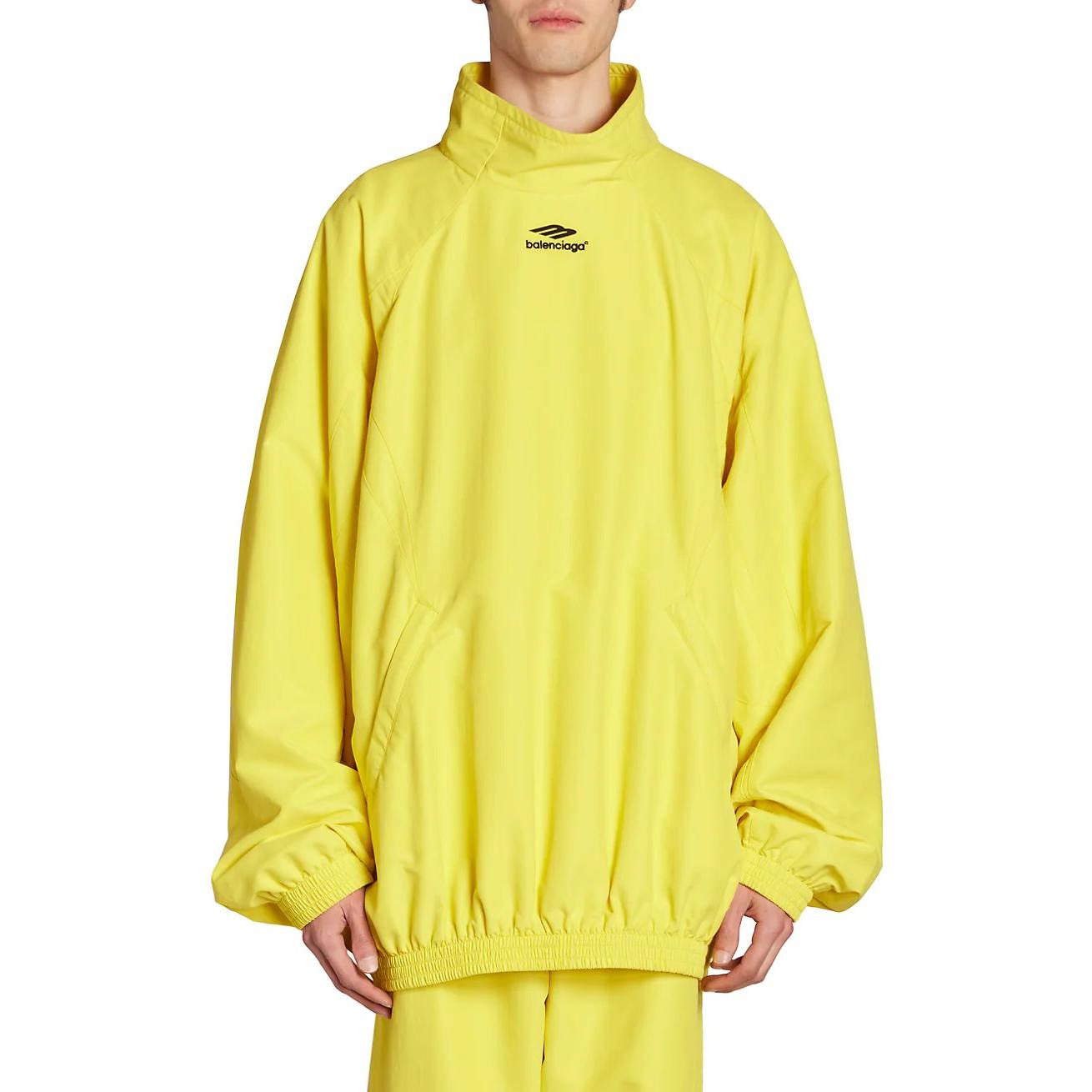 Balenciaga 3B Sports Icon Pull-Over Tracksuit Jacket 'Yellow' 720153TKO487640