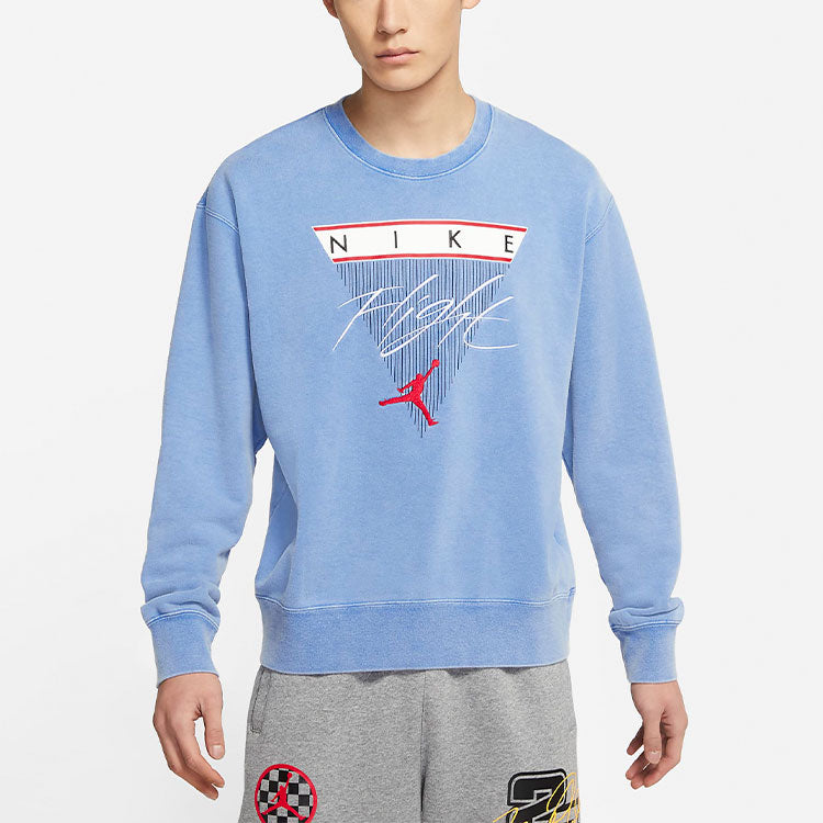 Air Jordan Flight MENS Casual Sports Crew-neck Blue CZ6096-403