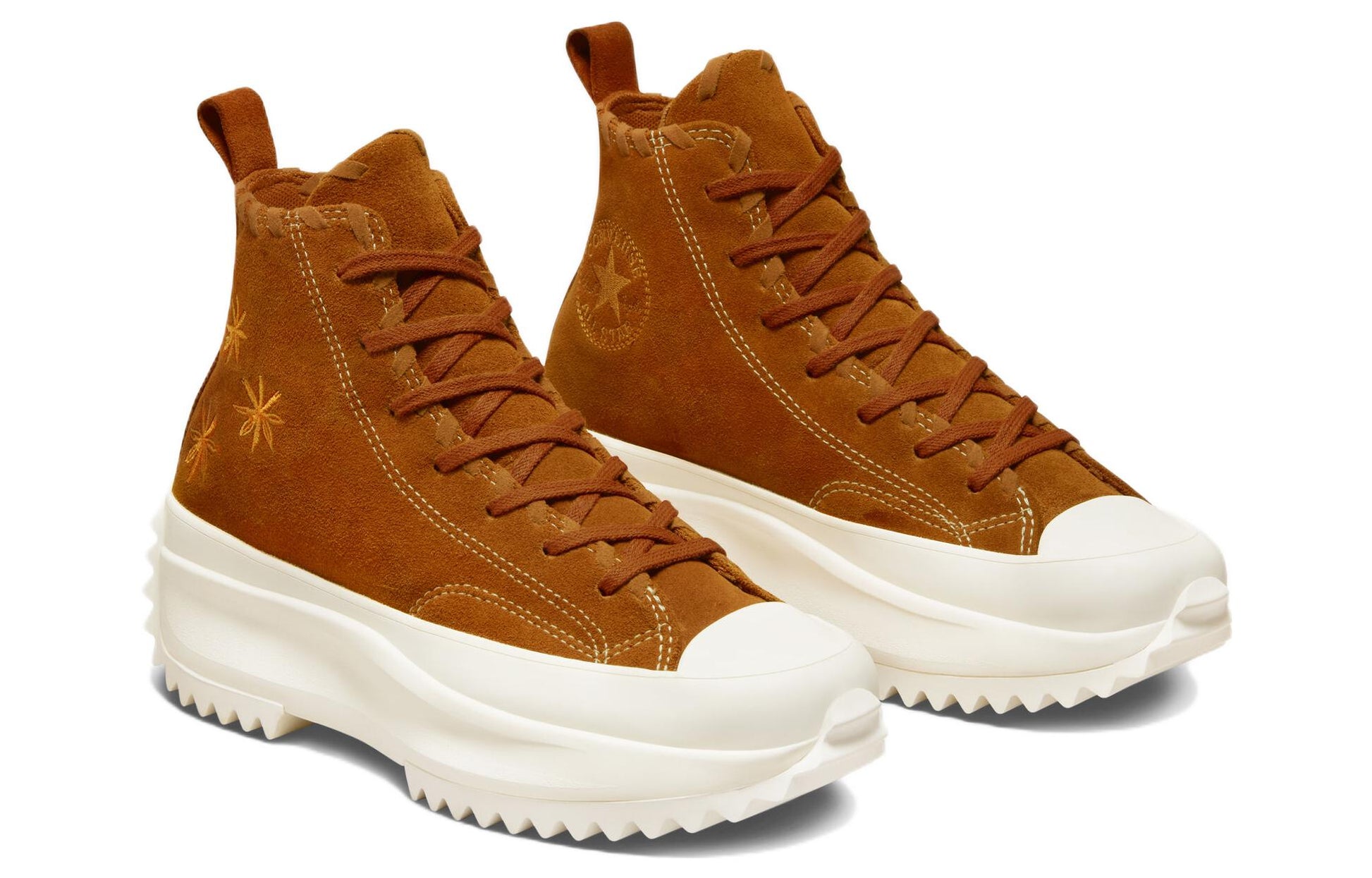 Converse Run Star Hike Platform High 'Embroidered Floral - Amber' A04299C