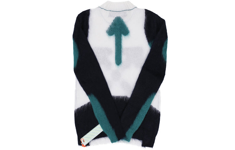 Off-White Black/White Arrow Sweater Men's White OMHE036R20B020190110