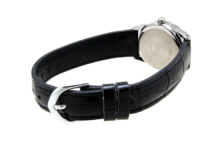 CASIO Retro Pointer Series Classic Leather Black Quartz Waterproof Black Dial Black Analog LTP-V001L-1B