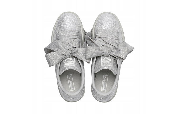 PUMA BASKET HEART HOLIDAY GLAMOUR JR 'Silver' 367630-03
