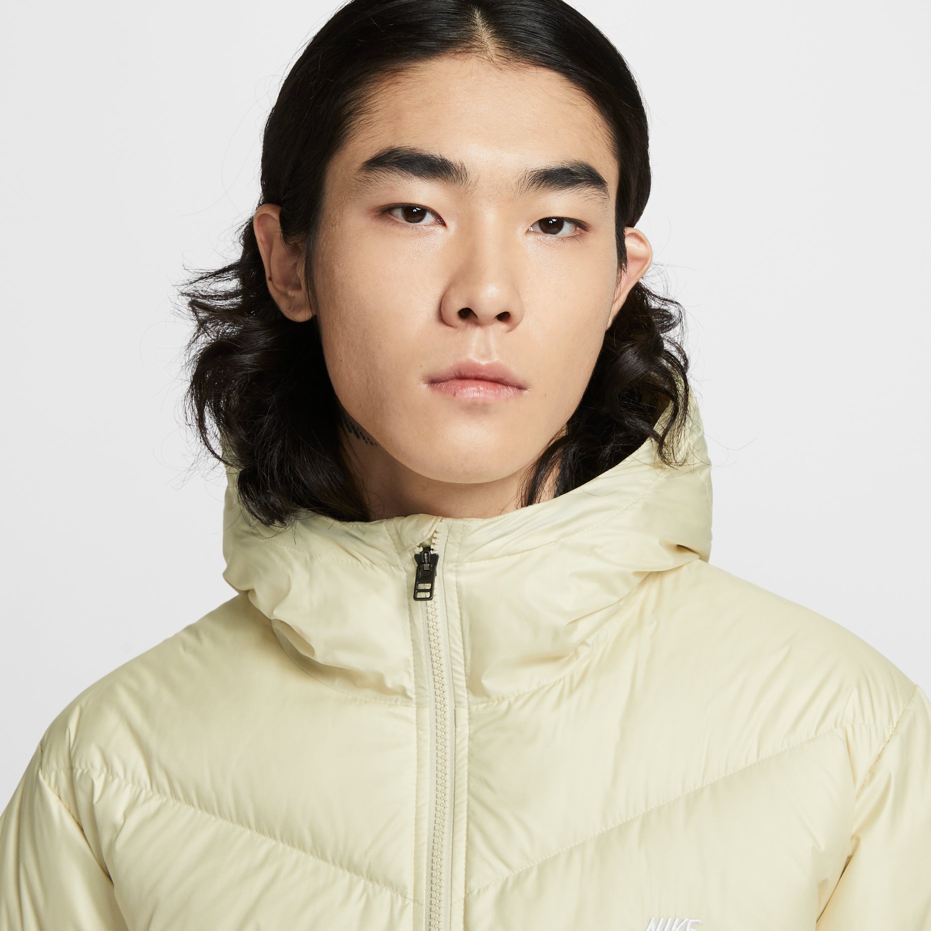 Nike Windrunner Down Jacket 'Light Khaki Sail White' HQ7791-229