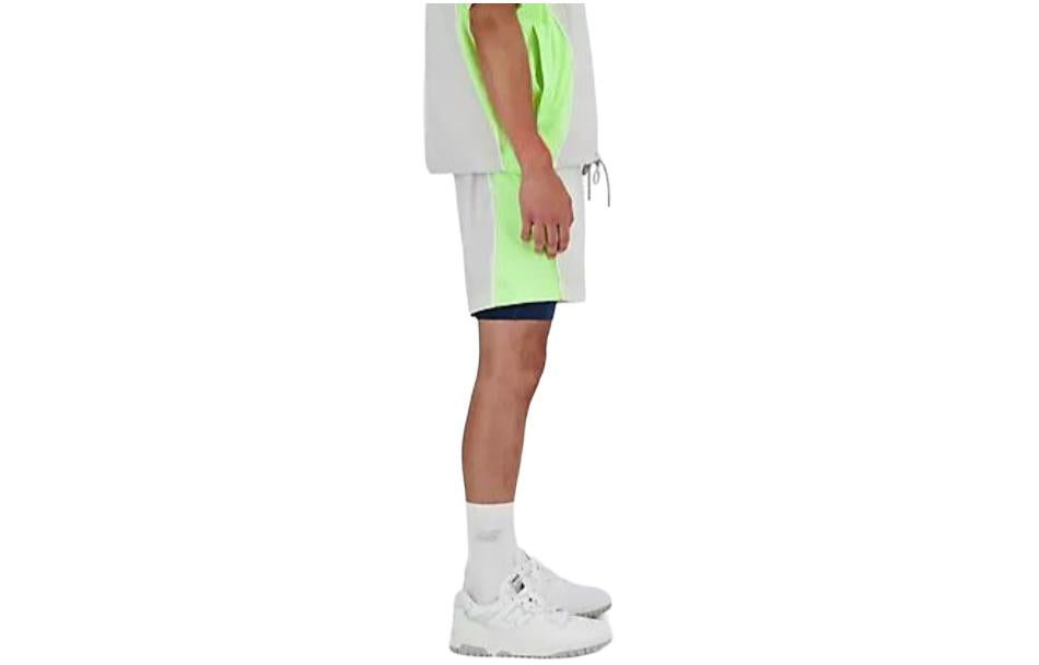 New Balance Hoops On Court 2 in 1 Shorts Asia Sizing 'Grey Matter' MS41586-GYM