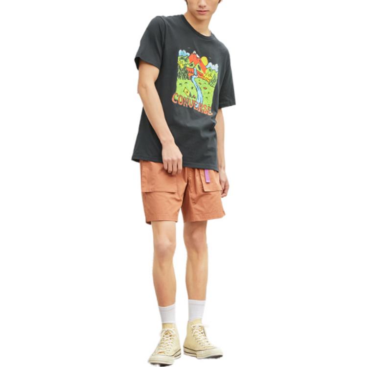 Converse Neon Horizon Graphic T-Shirt Asia Sizing 'Black' 10023268-A01