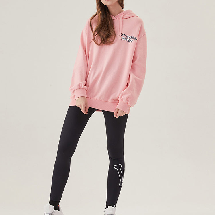 MLB Logo Embroidered Pattern hooded Long Sleeves Unisex Pink Red 31HD04941-07P