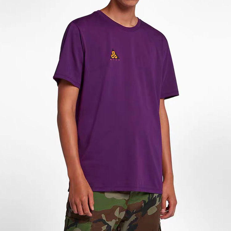 Nike ACG Back Printing Short Sleeve Purple AQ3951-537