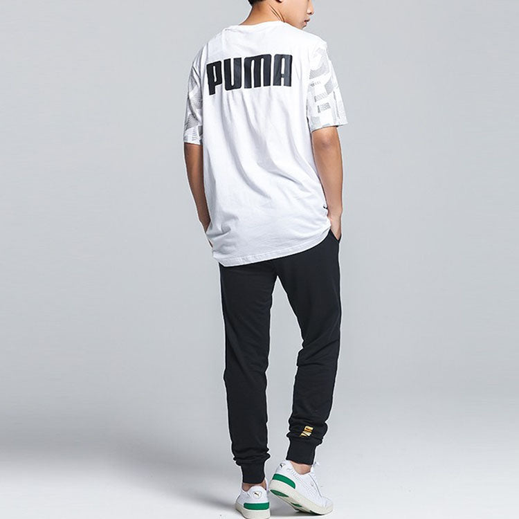 PUMA Summer Print Aop T-Shirt 'White Grey Black' 586045-02