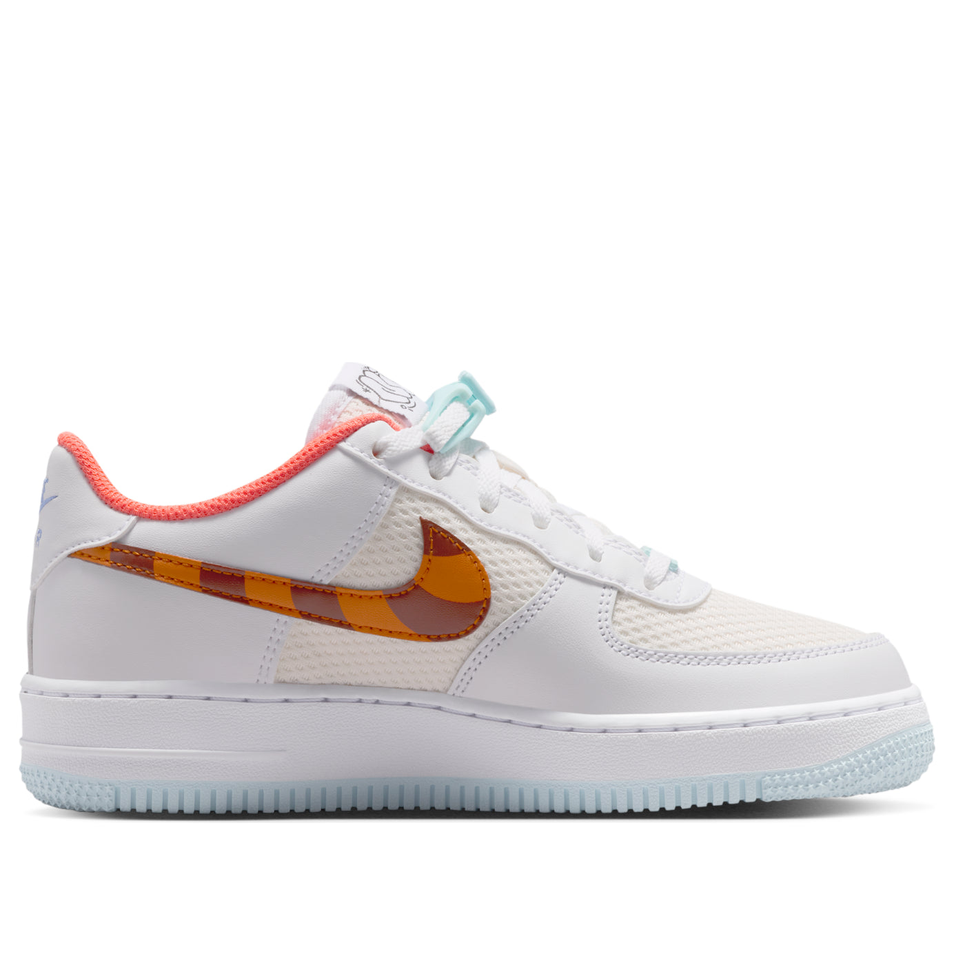 (GS) Nike Air Force 1 LV8 'White Glacier Blue Turf Orange' IR8259-181