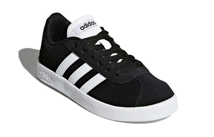 (GS) adidas VL Court 2.0 J 'Black White' DB1827