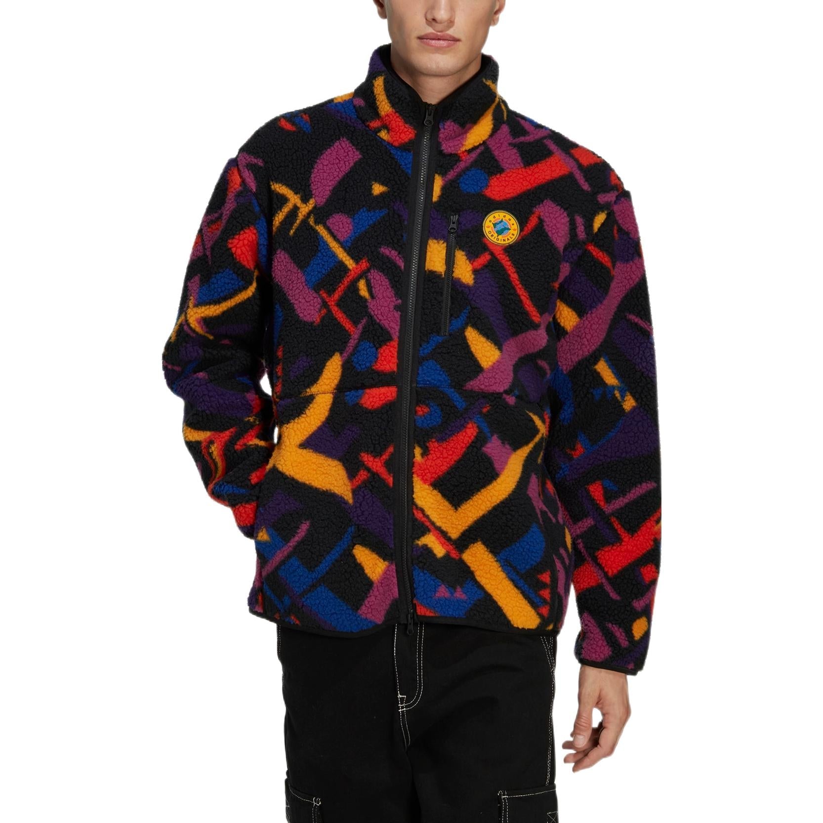 adidas originals Wander Hour Full-Zip Printed Fleece Jacket 'Multicolor' II8478