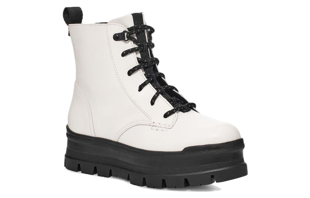 (WMNS) UGG Boots 'White Black Sole' 1123600-WHT