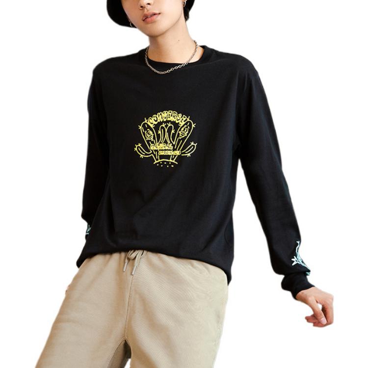 Converse Cactus Graphic Long Sleeve Tee Asia Sizing 'Black' 10023771-A01
