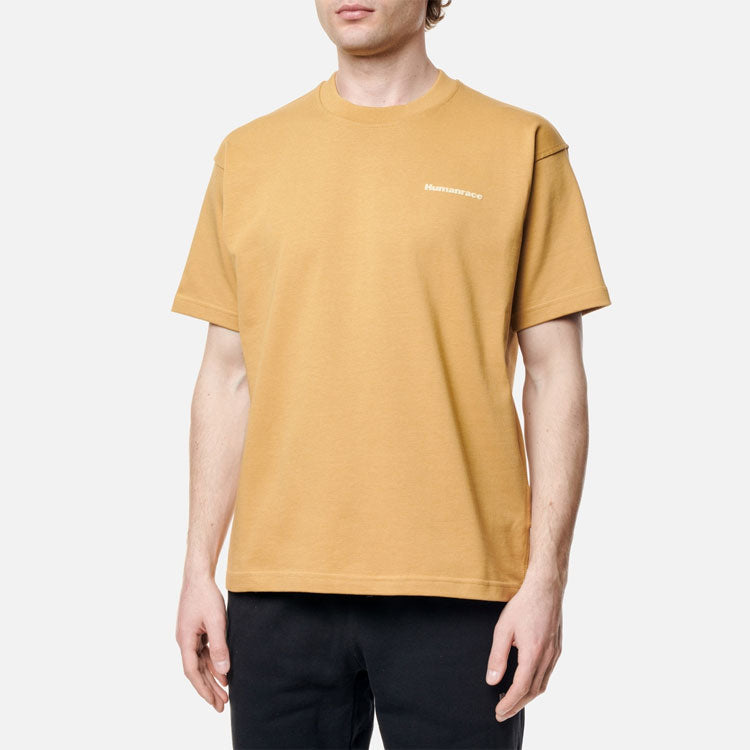 adidas x Pharrell Humanrace Small Logo T-Shirt 'Tan' HG1805