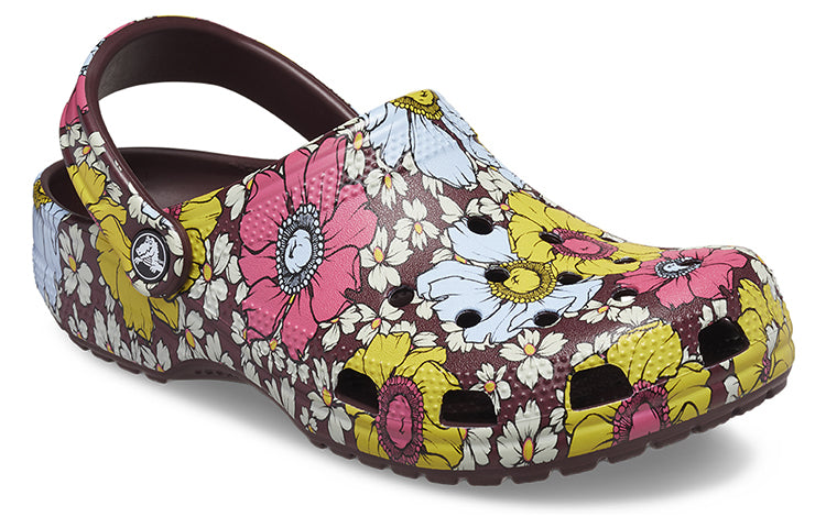 Crocs Classic Retro Floral Clogs 'Yellow Pink' 208954-6WF