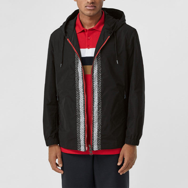 Men's Burberry Logo Jacket Black 8027683