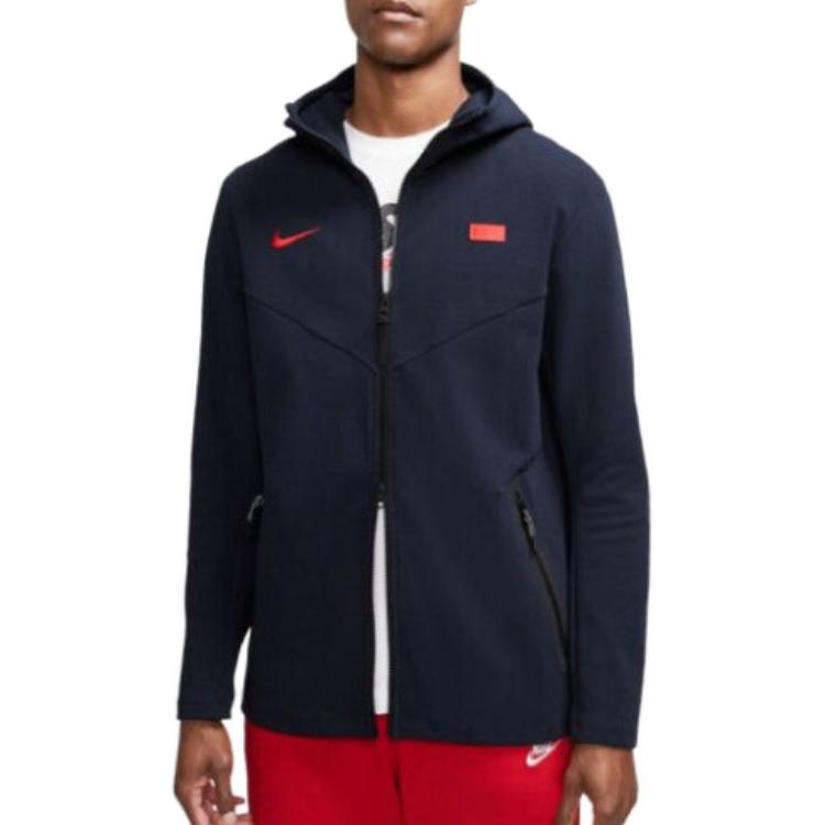 Nike FFF Tech Pack Full Zip Hoodie 'Dark Obsidian' CI8379-475