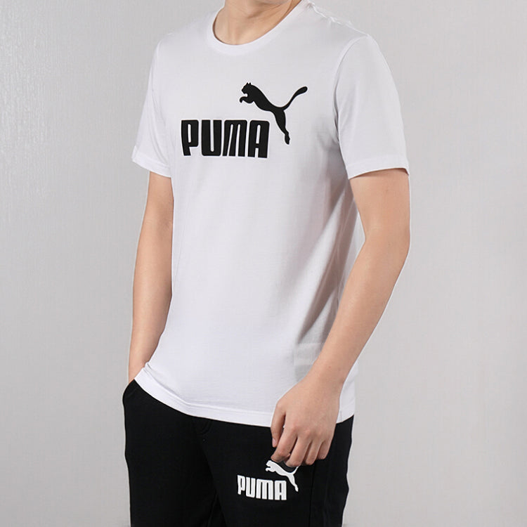 PUMA ESS NO.1 Logo Round Neck Short Sleeve White 844642-02