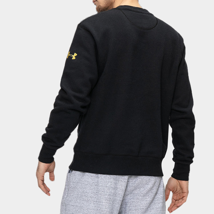 Men's Under Armour Originators Printing Fleece Lined Pullover Black 1353353-001