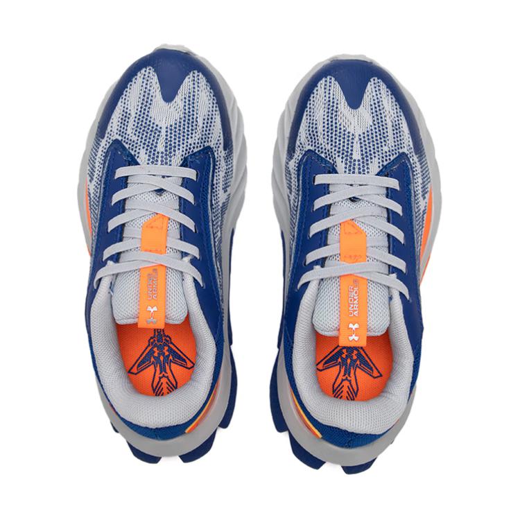(GS) Under Armour BPS Scramjet 4 'Blue Orange Grey' 3024209-404