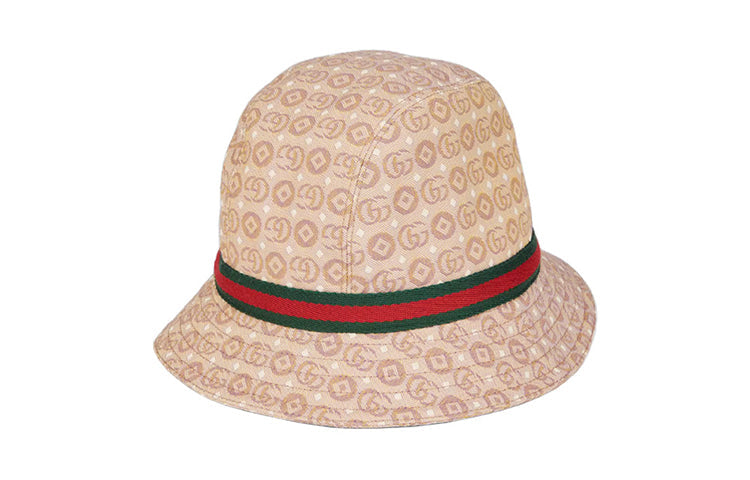 (PS) Gucci GG Canvas Fedora With Web 'Beige Ebony' 4117903HAK89765