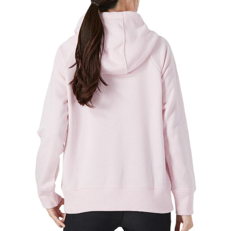 (WMNS) Under Armour Rival Fleece Logo Hoodie 'Light Pink' 1356318-647