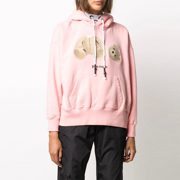 (WMNS) Palm Angels Broken Bear Cotton Hoodie 'Pink' PWBB023F20FLE0033060