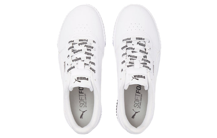 (WMNS) PUMA Carina Logomania Sneakers White/Black 383906-01