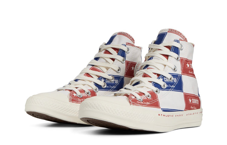 Converse Chuck Taylor All Star Bold Branding High Top 'Red Blue White' 166500C
