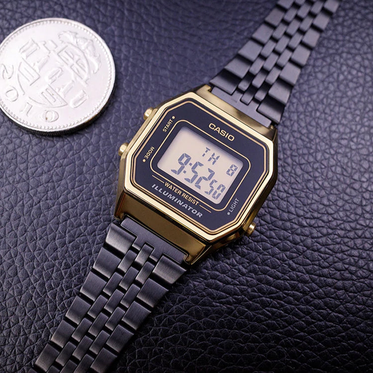 CASIO STANDARD Series Classic Vintage Leisure Fashion Electronic Black Digital LA680WEGB-1A